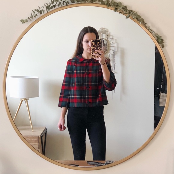 Pendleton Jackets & Blazers - Pendleton • Vintage Wool Plaid Cropped Jacket